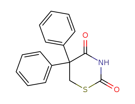 Molecular Structure of 4385-09-5 (2H-1,3-Thiazine-2,4(3H)-dione, dihydro-5,5-diphenyl-)