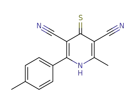 3,5-Pyridinedicarbonitrile,
1,4-dihydro-2-methyl-6-(4-methylphenyl)-4-thioxo-