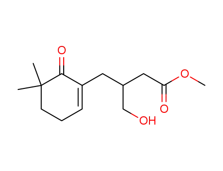 4-(5,5-Dimethyl-6-oxo-cyclohex-1-enyl)-3-hydroxymethyl-butyric acid methyl ester