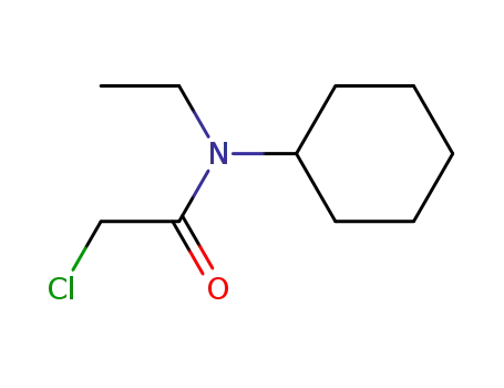 Molecular Structure of 2567-61-5 (2-Chloro-N-cyclohexyl-N-ethyl-acetamide)