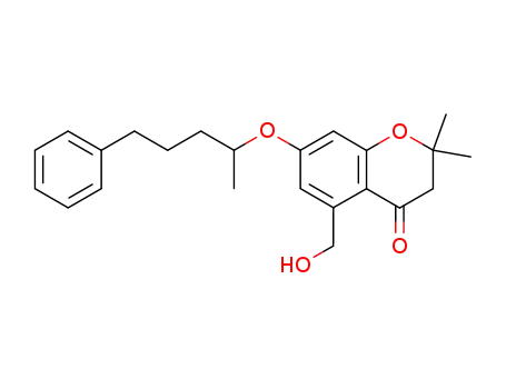 2,3-dihydro-5-(hydroxymethyl)-2,2-dimethyl-7-(1-methyl-4-phenylbutoxy)-4H-1-benzopyran-4-one
