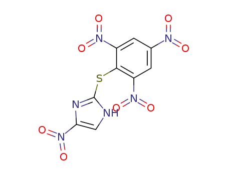 Molecular Structure of 82805-87-6 (2-Picrylmercapto-4<sup>(5)</sup>-nitroimidazole)
