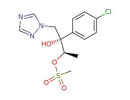 (2R*,3S*)-2-(4-Chlorophenyl)-3-methanesulfonyloxy-1-(1H-1,2,4-triazol-1-yl)-2-butanol