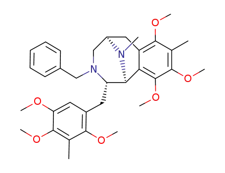 2-(3-Methyl-2,4,5-trimethoxyphenyl)methyl-3-(phenyl)methyl-7,9,10-trimethoxy-8,11-dimethyl-(1α,2β,5α)-1,2,3,4,5,6-hexahydro-1,5-imino-3-benzazocine
