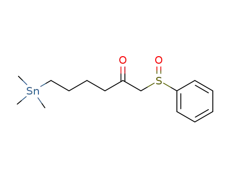1-Benzenesulfinyl-6-trimethylstannanyl-hexan-2-one