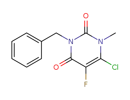 1-methyl-3-benzyl-5-fluoro-6-chlorouracil