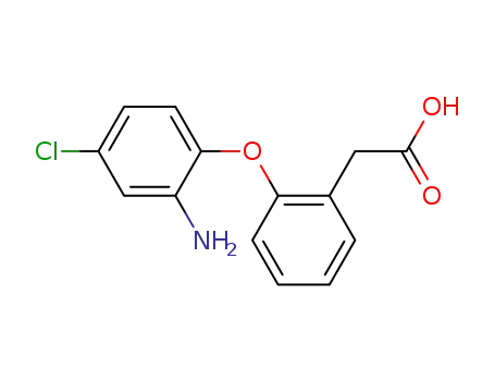Molecular Structure of 86308-38-5 (Benzeneacetic acid, 2-(2-amino-4-chlorophenoxy)-)
