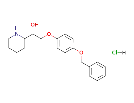 2-(4-Benzyloxy-phenoxy)-1-piperidin-2-yl-ethanol; hydrochloride