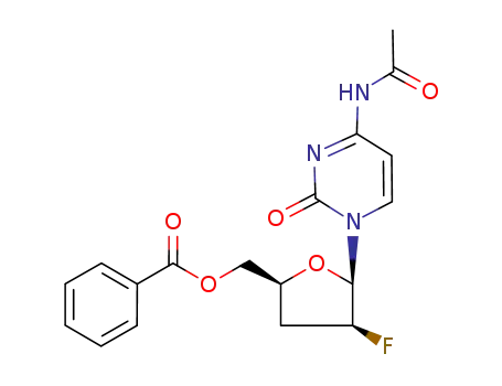 N-acetyl-1-(5-O-benzoyl-2,3-dideoxy-2-fluoro-β-D-threo-pentofuranosyl)cytosine