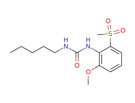 N-<2-methoxy-6-(methylsulfonyl)phenyl>-N'-pentylurea