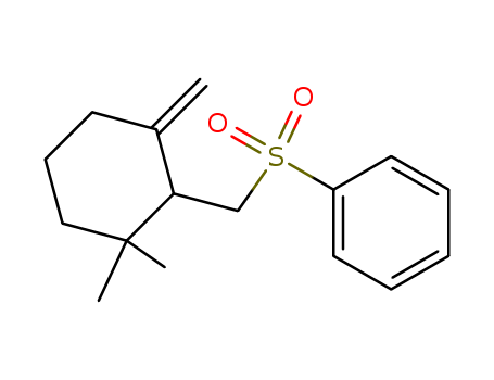 Molecular Structure of 100669-01-0 (Benzene, [[(2,2-dimethyl-6-methylenecyclohexyl)methyl]sulfonyl]-)