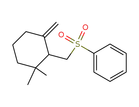 Molecular Structure of 100669-01-0 (Benzene, [[(2,2-dimethyl-6-methylenecyclohexyl)methyl]sulfonyl]-)