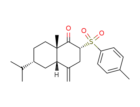 cis-8aβ-methyl-4-methylene-6α-isopropyl-2α-(p-tolylsulfonyl)-1-decalone