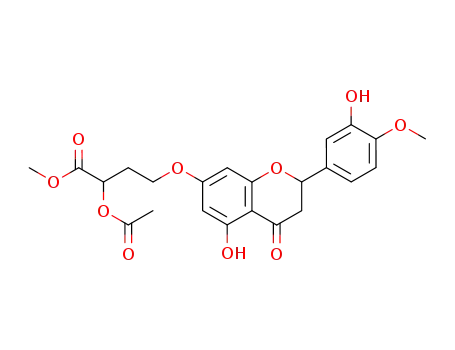 3',5-dihydroxy-4'-methoxy-7-(3-acetoxy-3-carbomethoxypropoxy)flavanone