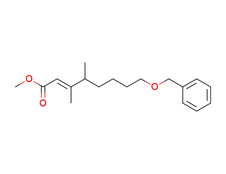 (2E)-8-benzyloxy-3,4-dimethyl-2-octenoate