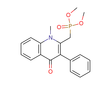 (1-Methyl-4-oxo-3-phenyl-1,4-dihydro-quinolin-2-ylmethyl)-phosphonic acid dimethyl ester