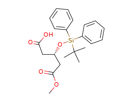 Pentanedioic acid, 3-[[(1,1-dimethylethyl)diphenylsilyl]oxy]-, monomethyl
ester, (S)-