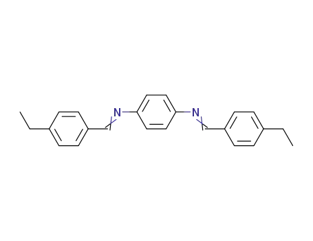Molecular Structure of 28784-88-5 (bis(4-ethylbenzylidene)-p-phenylenediamine)