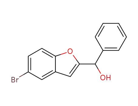 Molecular Structure of 82158-29-0 ((5-bromo-1-benzofuran-2-yl)(phenyl)methanol)