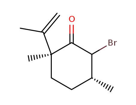 (2S,5R)-6-Bromo-2-isopropenyl-2,5-dimethyl-cyclohexanone