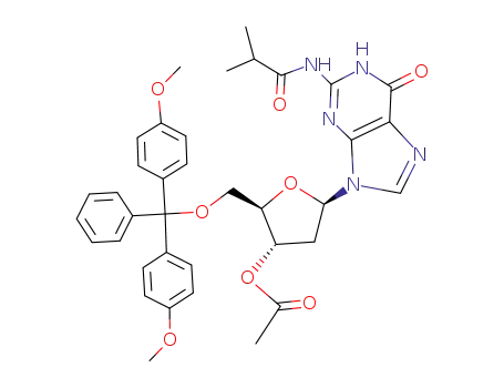 3'-acetyl-5'-O-DMT-N<sup>2</sup>-isobutyryl-2'-deoxyguanosine