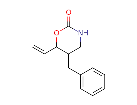 2H-1,3-Oxazin-2-one, 6-ethenyltetrahydro-5-(phenylmethyl)-, cis-