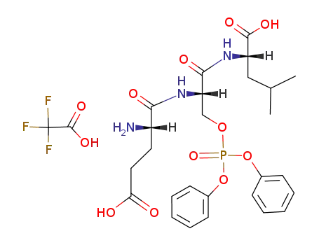 L-Leucine, N-[O-(diphenoxyphosphinyl)-N-L-a-glutamyl-L-seryl]-,
mono(trifluoroacetate)