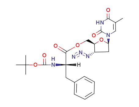 (S)-2-tert-Butoxycarbonylamino-3-phenyl-propionic acid (2S,3S,5R)-3-azido-5-(5-methyl-2,4-dioxo-3,4-dihydro-2H-pyrimidin-1-yl)-tetrahydro-furan-2-ylmethyl ester