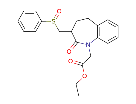 ethyl 3-<(phenylsulfinyl)methyl>-2,3,4,5-tetrahydro-2-oxo-1H-1-benzazepine-1-acetate