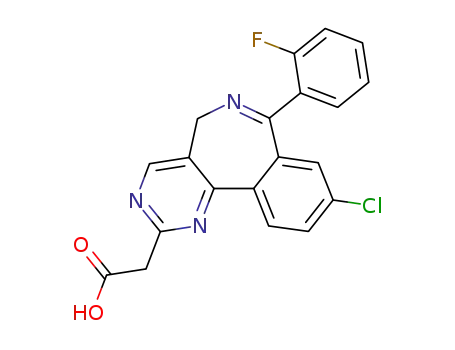 9-chloro-7-(2-fluorophenyl)-5H-pyrimido[5,4-d][2]benzazepine-2-acetic acid