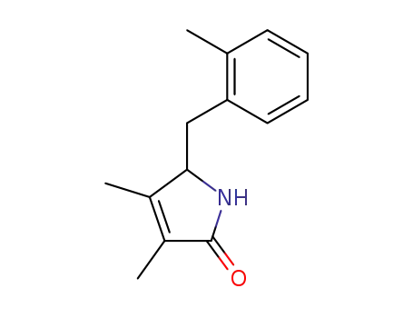 2H-Pyrrol-2-one, 1,5-dihydro-3,4-dimethyl-5-[(2-methylphenyl)methyl]-