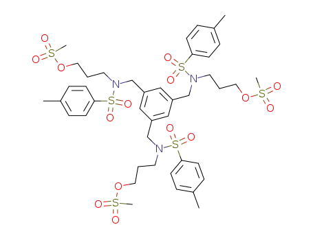 Methanesulfonic acid 3-[(3,5-bis-{[(3-methanesulfonyloxy-propyl)-(toluene-4-sulfonyl)-amino]-methyl}-benzyl)-(toluene-4-sulfonyl)-amino]-propyl ester