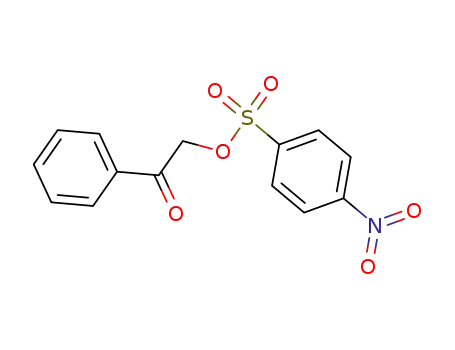 Molecular Structure of 55660-72-5 (2-<(4-Nitrobenzenesulfonyl)oxy>-1-phenylethanone)