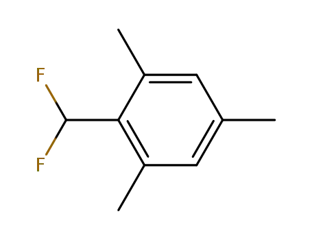 Molecular Structure of 103383-72-8 (Benzene, 2-(difluoromethyl)-1,3,5-trimethyl-)
