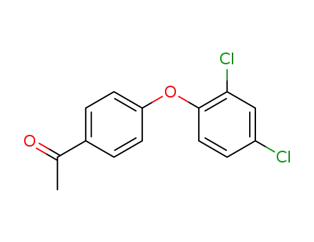 Molecular Structure of 129644-21-9 (4-ACETYL-2',4'-DICHLOROPHENYL ETHER)