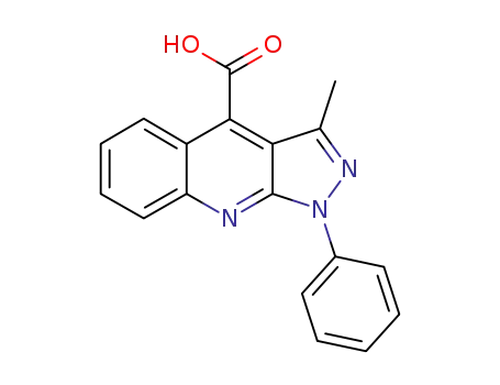 1H-Pyrazolo[3,4-b]quinoline-4-carboxylic acid, 3-methyl-1-phenyl-