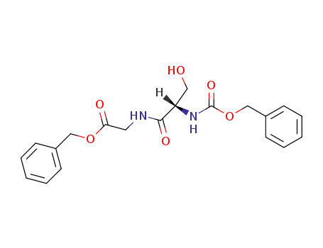 Molecular Structure of 2543-27-3 (Glycine, N-[N-[(phenylmethoxy)carbonyl]-L-seryl]-, phenylmethyl ester)