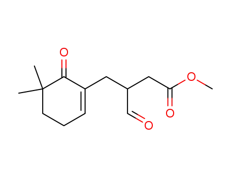 4-(5,5-Dimethyl-6-oxo-cyclohex-1-enyl)-3-formyl-butyric acid methyl ester
