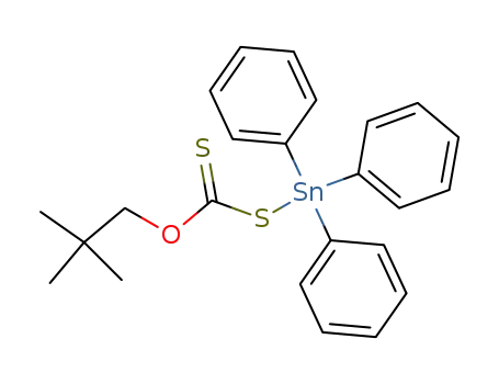 Molecular Structure of 143037-51-8 (O-NEOPENTYL-S-TRIPHENYLSTANNYL XANTHATE)