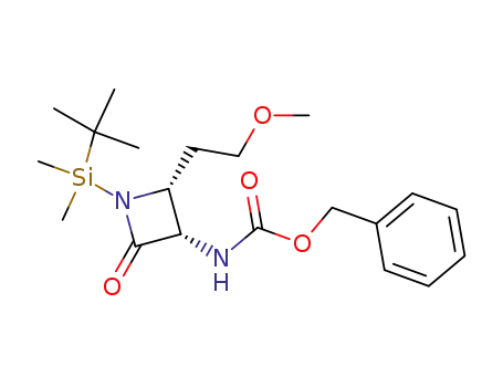 (3S,4R)-3-benzyloxycarbonylamino-4-(2-methoxyethyl)-1-tert-butyldimethylsilyl-2-azetidinone