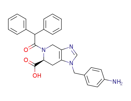 (S)-(-)-1-[(4-aminophenyl)-methyl]-5-(diphenylacetyl)-4,5,6,7-tetrahydro-1H-imidazo-[4,5-c]pyridine-6-carboxylic acid