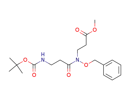 methyl 3-<N-benzyloxy-3-(t-butoxycarbonylamino)propanamido>-propanoate