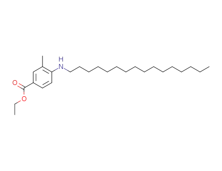 Molecular Structure of 86410-39-1 (4-Hexadecylamino-3-methyl-benzoic acid ethyl ester)