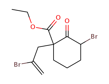 ethyl 3-bromo-1-(2-bromo-2-propenyl)-2-oxocyclohexanecarboxylate