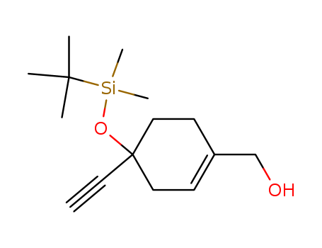 1-Cyclohexene-1-methanol, 4-[[(1,1-dimethylethyl)dimethylsilyl]oxy]-4-ethynyl- CAS No  144310-00-9