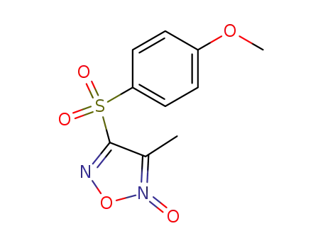 1,2,5-Oxadiazole, 3-[(4-methoxyphenyl)sulfonyl]-4-methyl-, 5-oxide