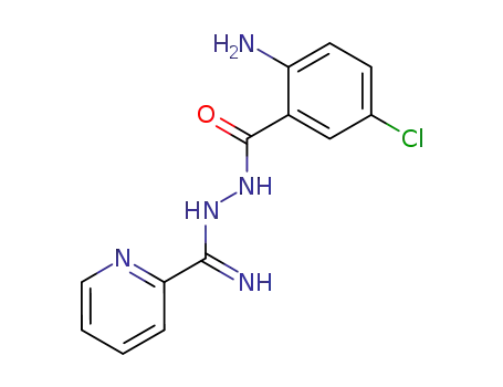 Molecular Structure of 104615-58-9 (Benzoic acid, 2-amino-5-chloro-, 2-(imino-2-pyridinylmethyl)hydrazide)