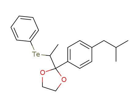 1,3-Dioxolane, 2-[4-(2-methylpropyl)phenyl]-2-[1-(phenyltelluro)ethyl]-