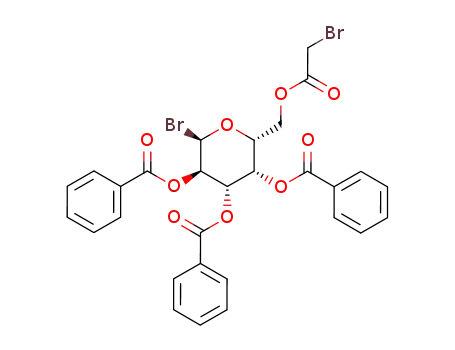 2,3,4-tri-O-benzoyl-6-O-bromoacetyl-α-D-galactopyranosyl bromide