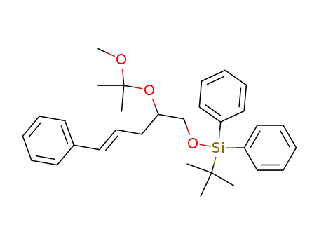 tert-Butyl-[(E)-2-(1-methoxy-1-methyl-ethoxy)-5-phenyl-pent-4-enyloxy]-diphenyl-silane
